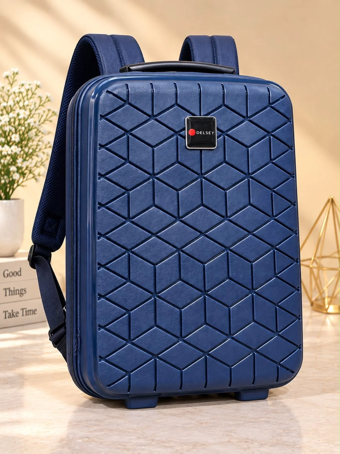 Buy High Quality PP Material Laptop Backpack - Grey in Navy online in Pakistan - Brandza Handbags