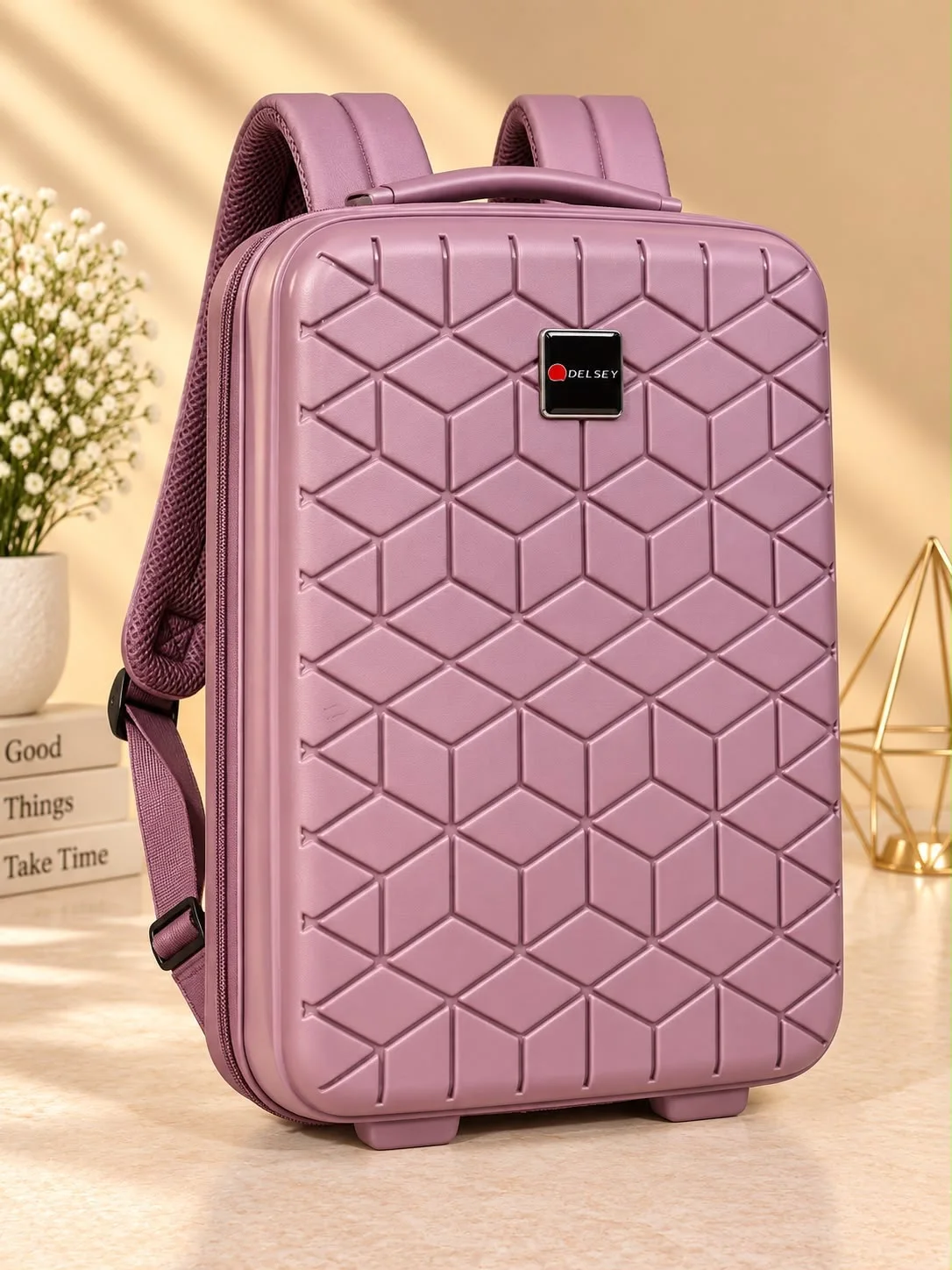 Buy High Quality PP Material Laptop Backpack - Grey in Pink online in Pakistan - Brandza Handbags