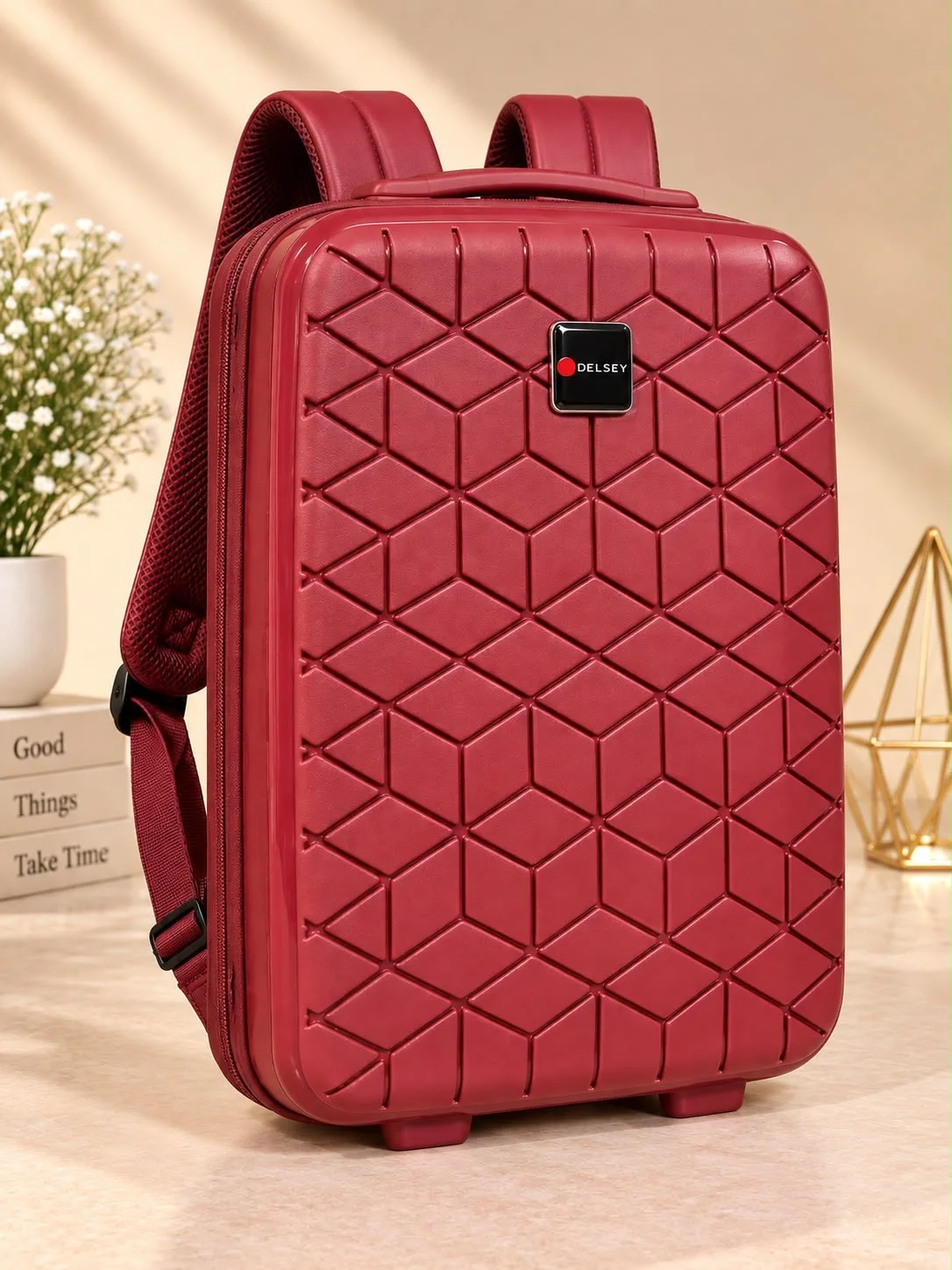 Buy High Quality PP Material Laptop Backpack - Grey in Red online in Pakistan - Brandza Handbags