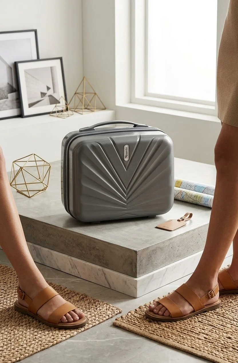 Buy Hard Shell Beauty & Makeup Box - Metallic Grey online in Pakistan - Brandza Handbags