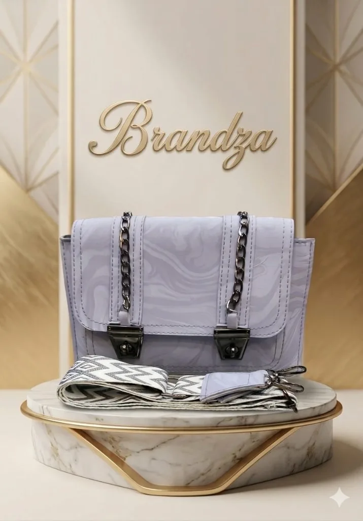 Buy Serivo Crossbody Chain Lock - Lilac online in Pakistan - Serivo Handbags