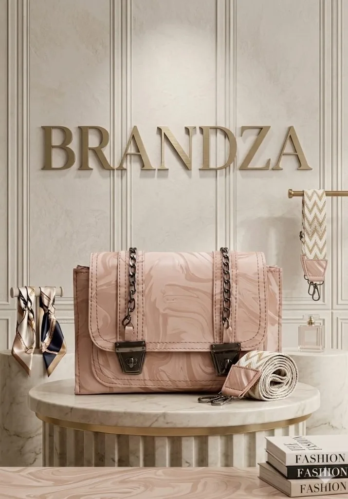 Buy Serivo Crossbody Chain Lock - Sage Green in Pink online in Pakistan - Serivo Handbags
