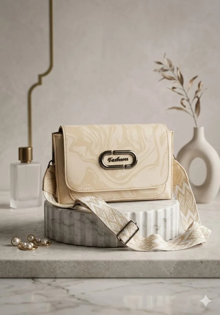 Buy Serivo Crossbody Chevron Coin - Beige online in Pakistan - Serivo Handbags
