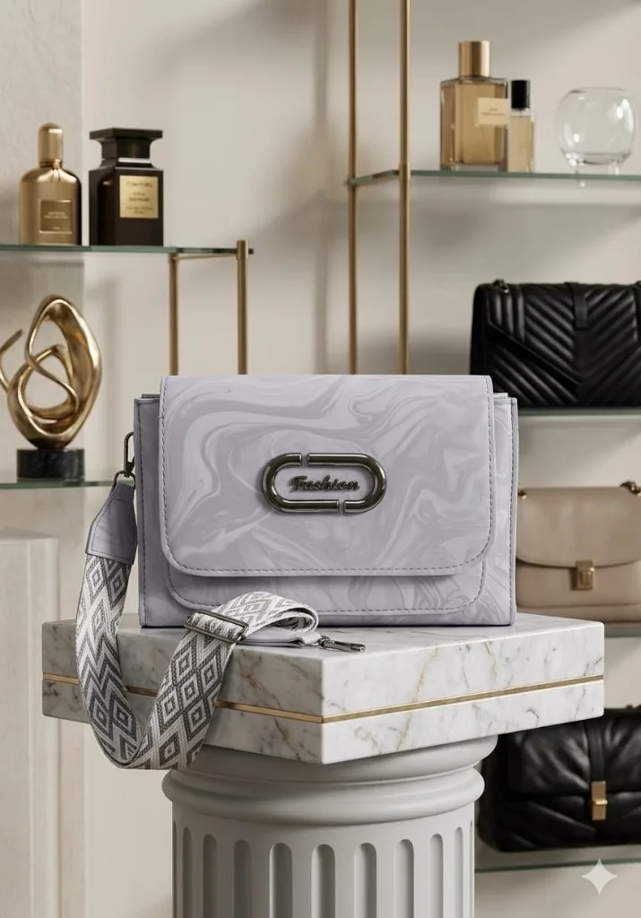 Buy Serivo Crossbody Chevron Coin - Lilac online in Pakistan - Serivo Handbags