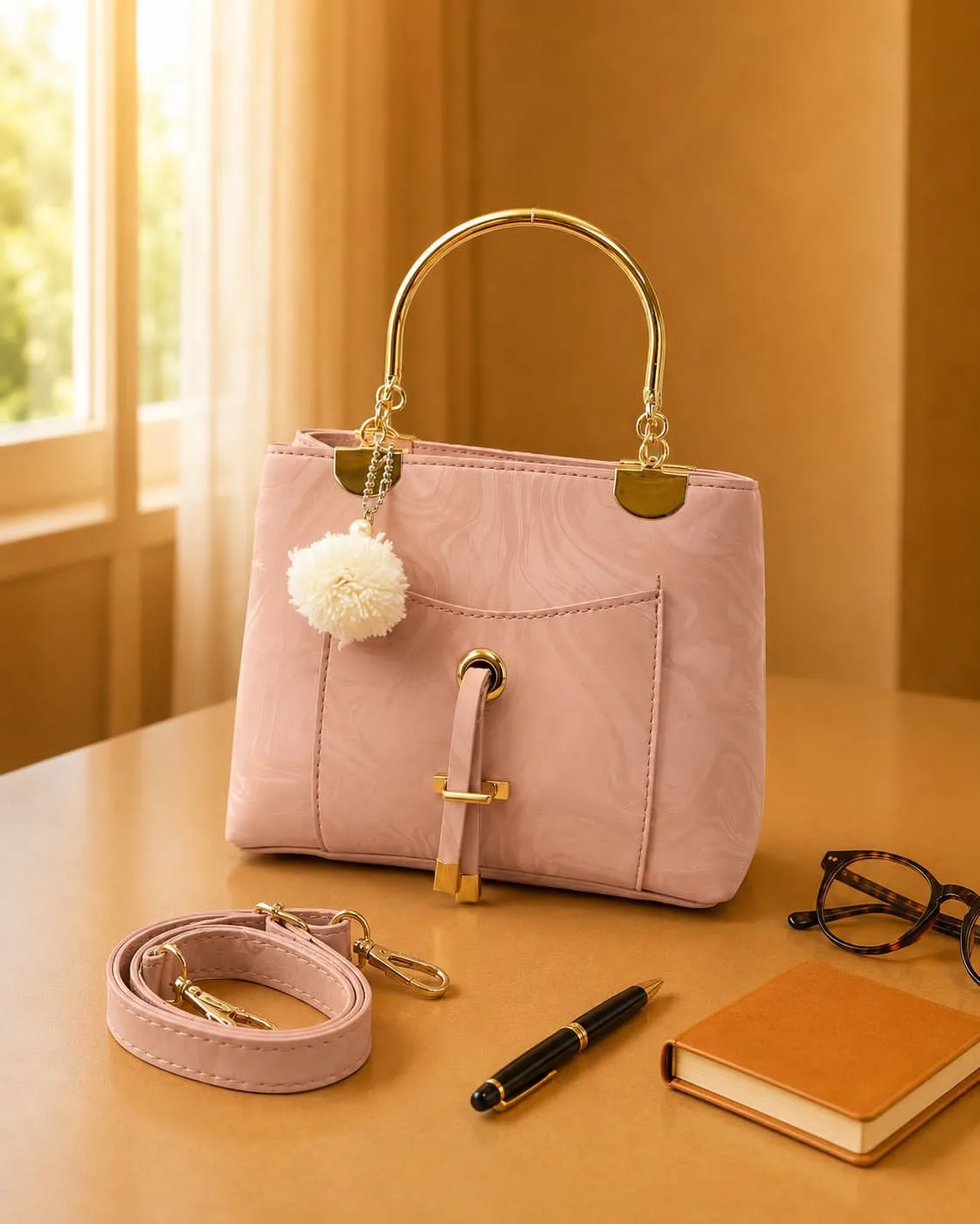 Buy Serivo Marble Handbag - Pink online in Pakistan - Serivo Handbags
