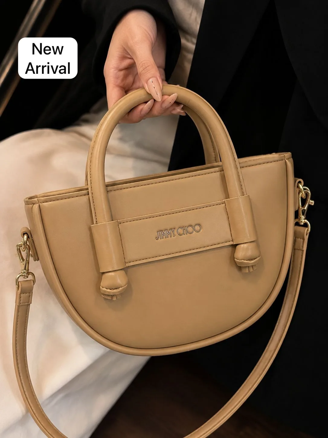 Buy New Moon Bag - Navy in Camel online in Pakistan - Serivo Handbags