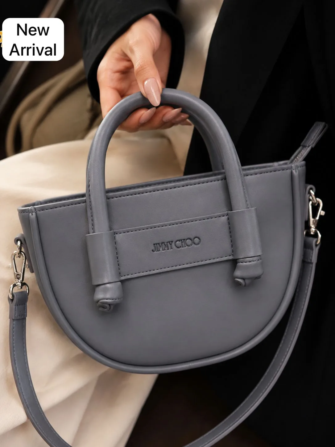 Buy New Moon Bag - Grey online in Pakistan - Serivo Handbags