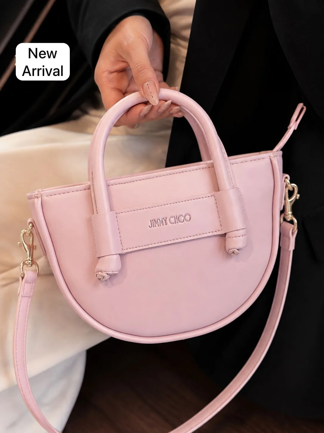 Buy New Moon Bag - Navy in Pink online in Pakistan - Serivo Handbags