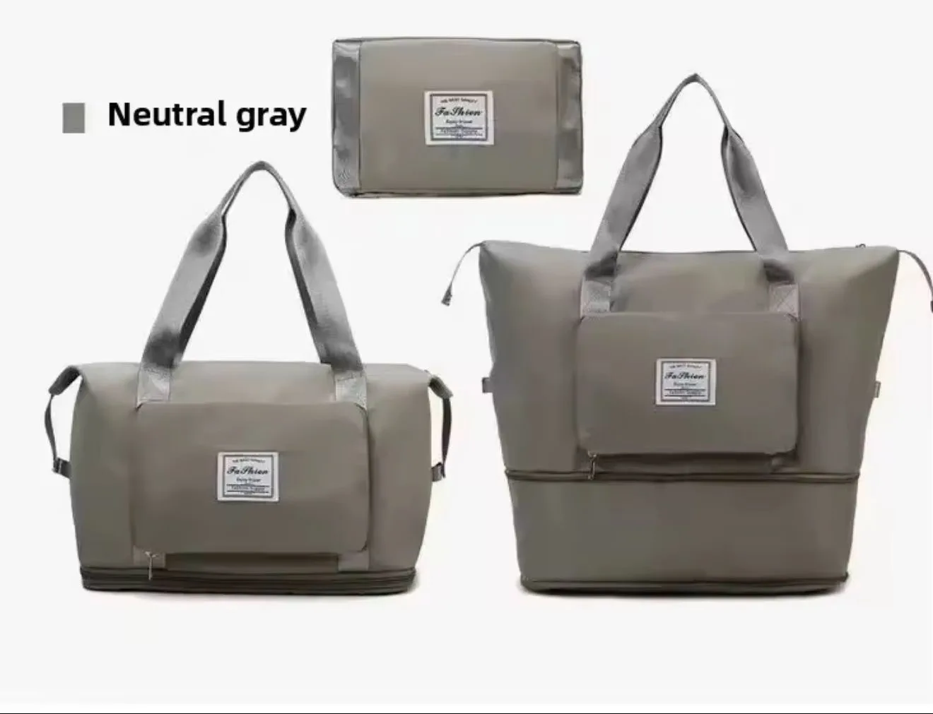 Buy Serivo Expandable Foldable Travel & Mother Care Bag - Grey online in Pakistan - Serivo Handbags view 2