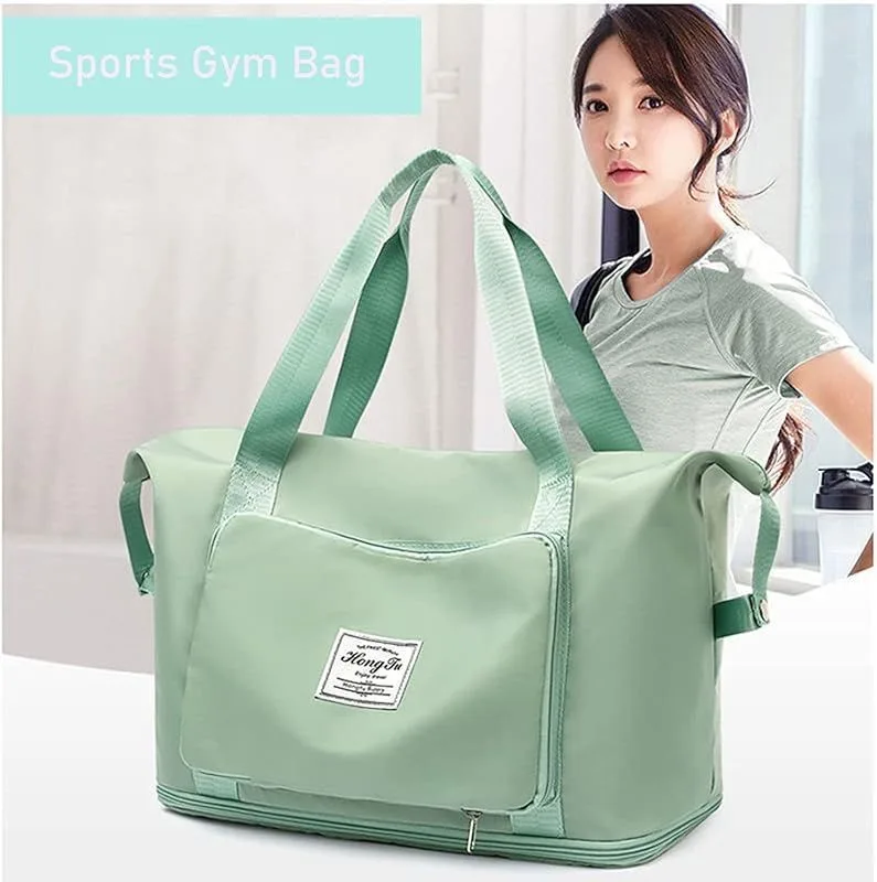Buy Serivo Expandable Foldable Travel & Mother Care Bag - Light Green online in Pakistan - Serivo Handbags view 4