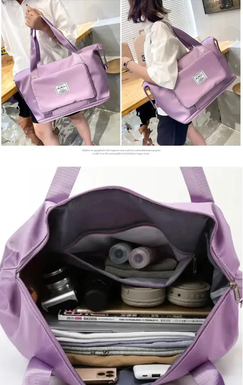 Buy Serivo Expandable Foldable Travel & Mother Care Bag - Lilac online in Pakistan - Serivo Handbags view 2