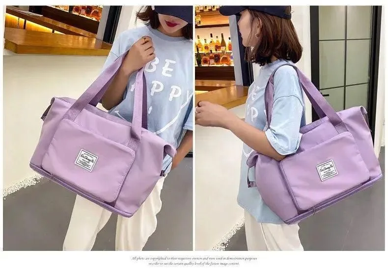 Buy Serivo Expandable Foldable Travel & Mother Care Bag - Lilac online in Pakistan - Serivo Handbags view 3