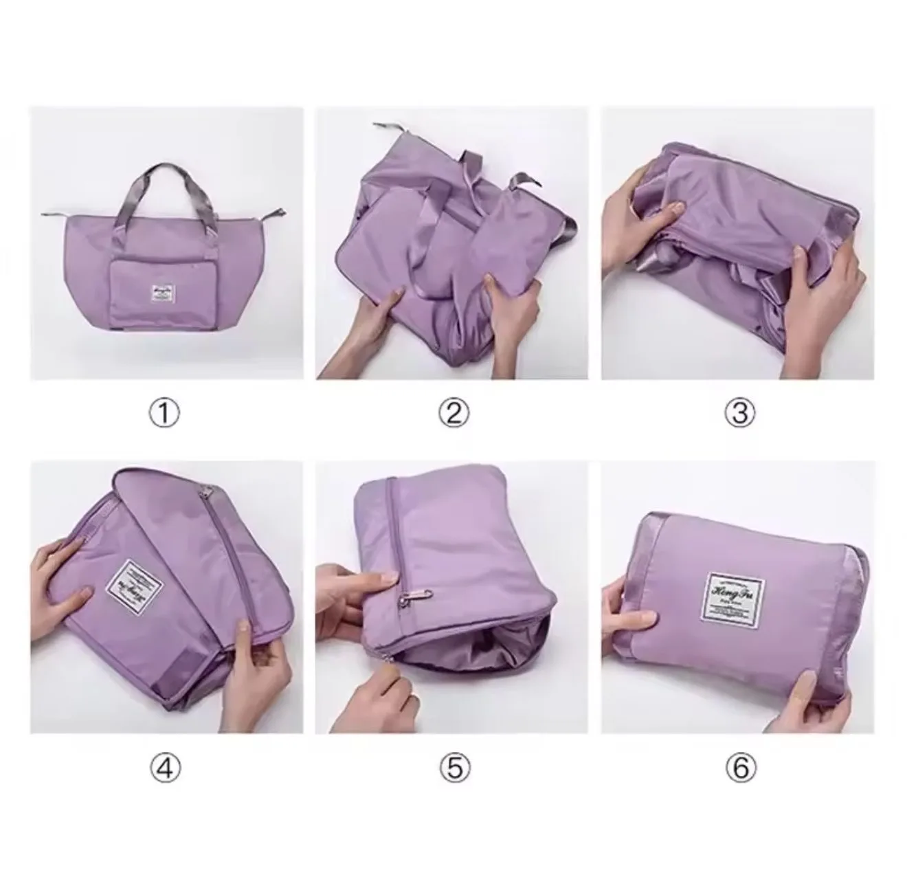 Buy Serivo Expandable Foldable Travel & Mother Care Bag - Lilac online in Pakistan - Serivo Handbags view 4