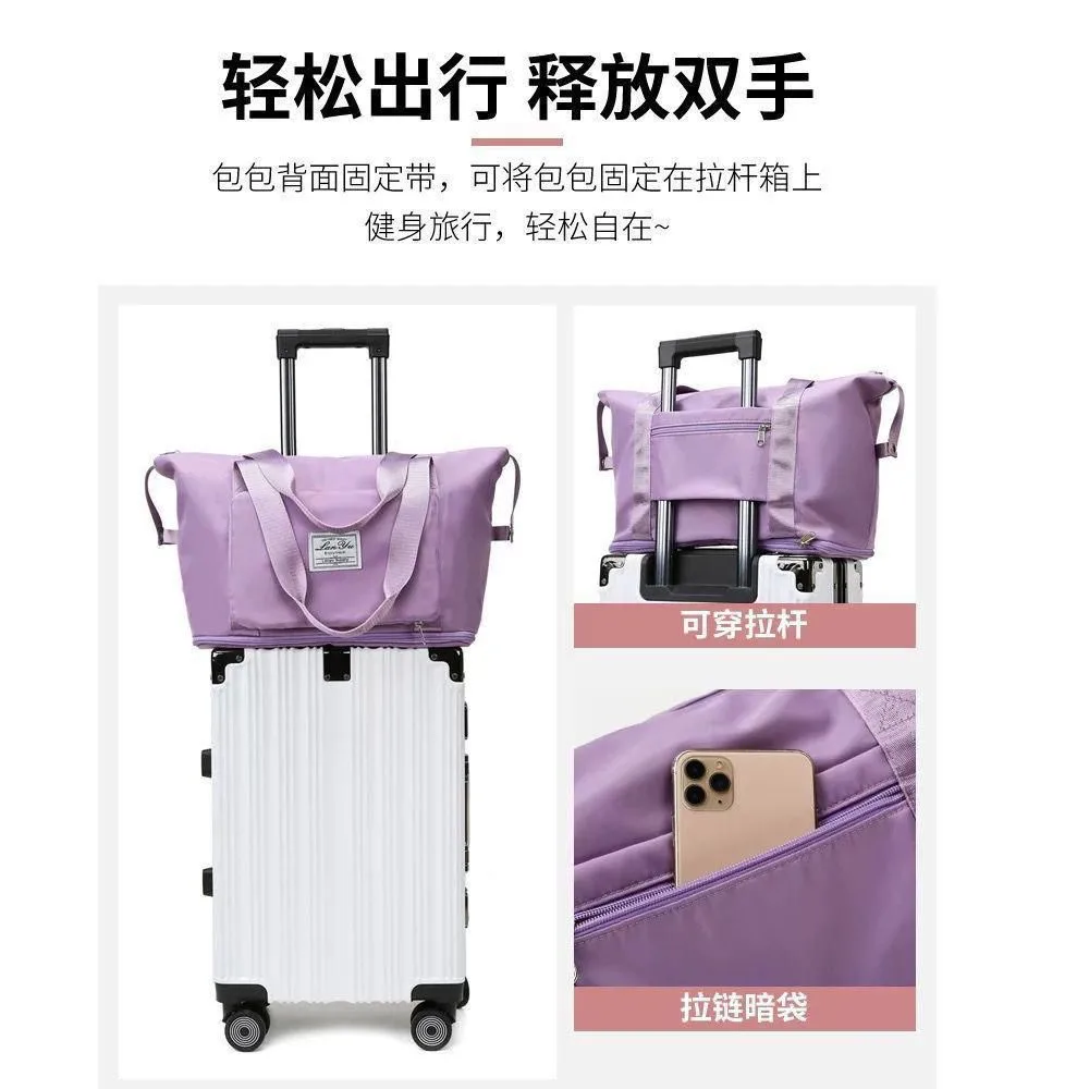 Buy Serivo Expandable Foldable Travel & Mother Care Bag - Lilac online in Pakistan - Serivo Handbags view 5