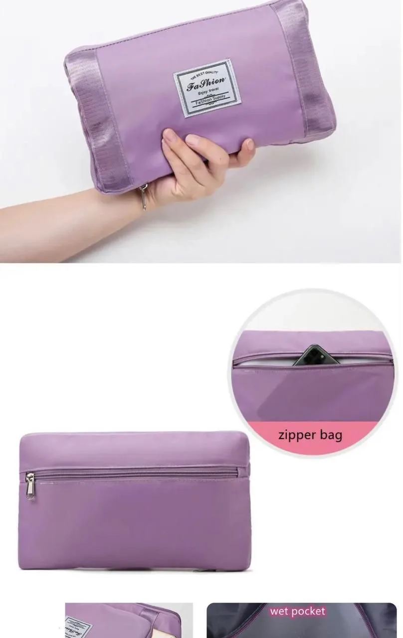 Buy Serivo Expandable Foldable Travel & Mother Care Bag - Purple online in Pakistan - Serivo Handbags view 2