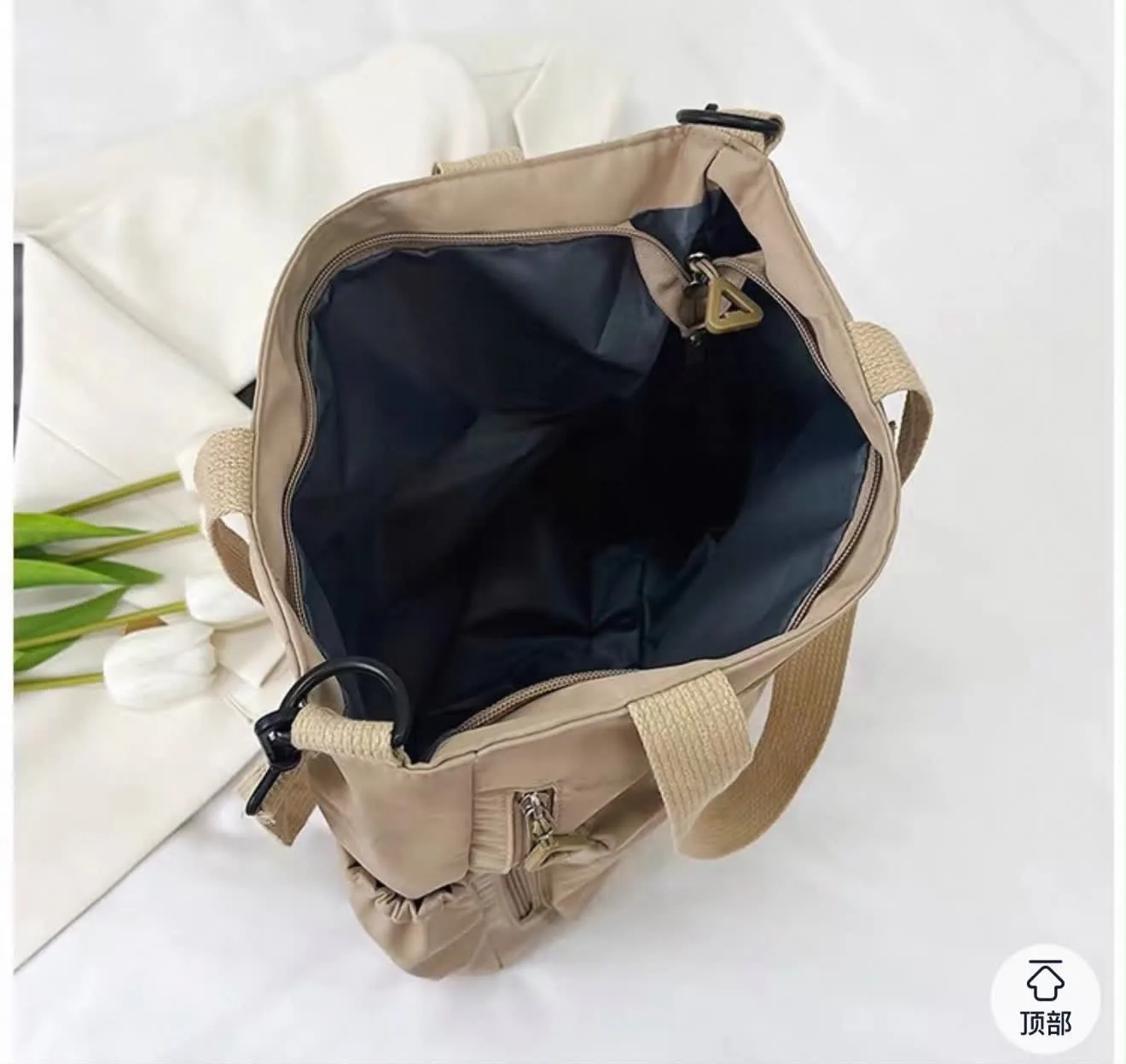 Buy Serivo Travel & Mother Care Bag - Beige online in Pakistan - Serivo Handbags view 4