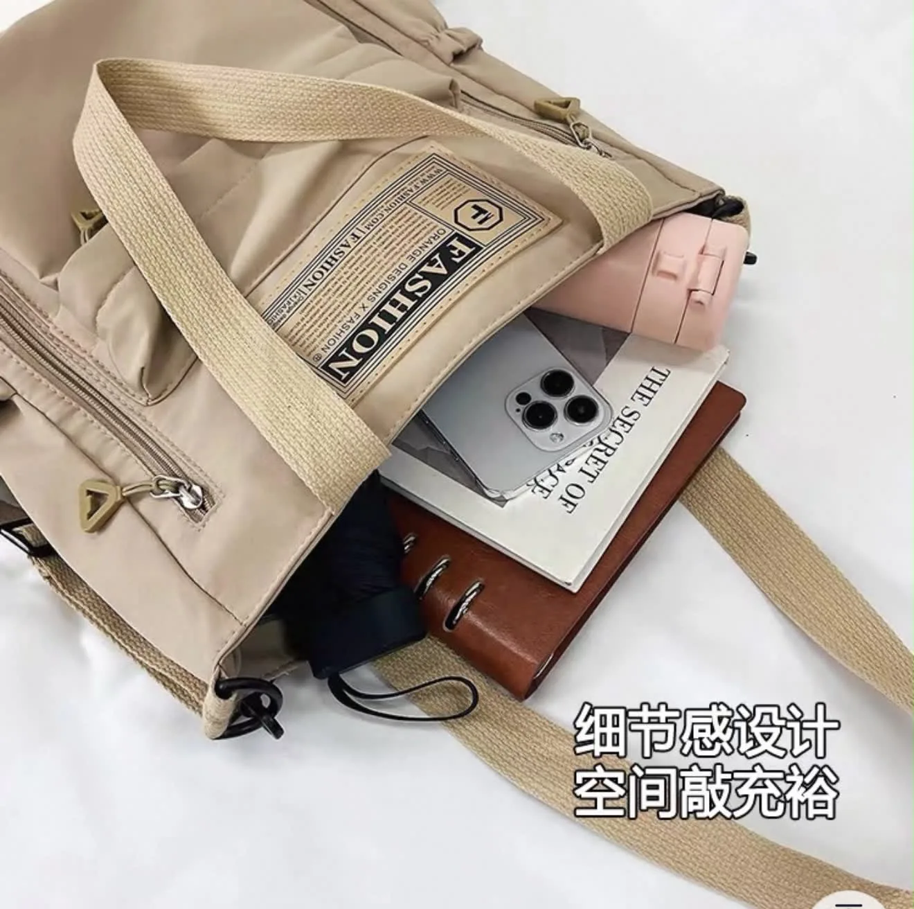 Buy Serivo Travel & Mother Care Bag - Beige online in Pakistan - Serivo Handbags view 5