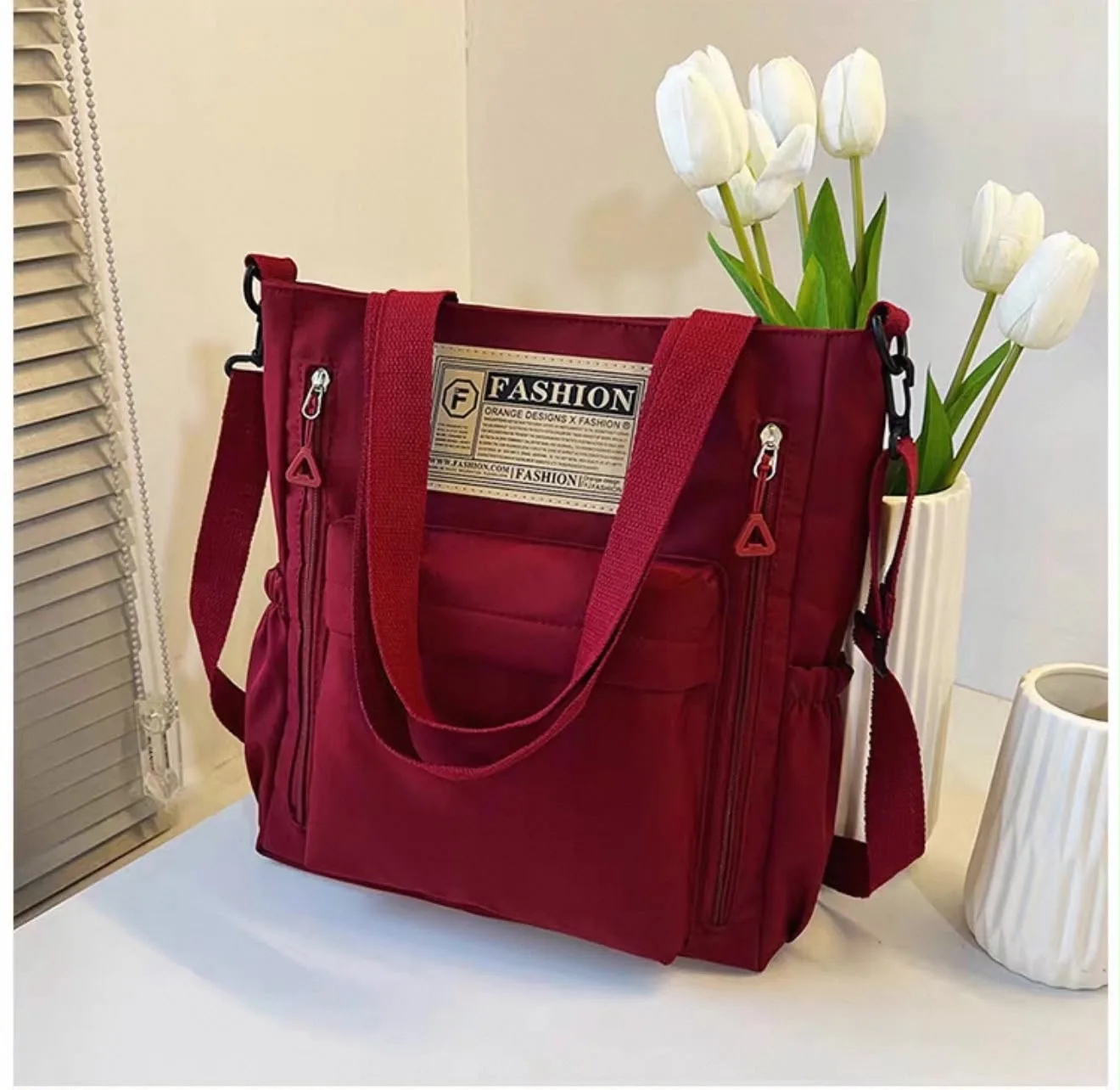 Buy Serivo Travel & Mother Care Bag - Black in Maroon online in Pakistan - Serivo Handbags