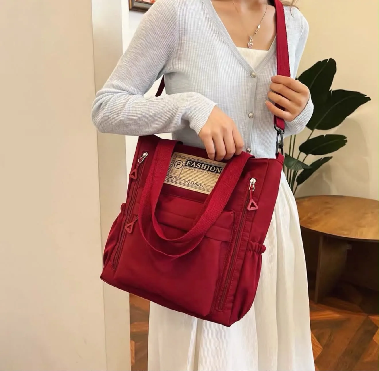 Buy Serivo Travel & Mother Care Bag - Maroon online in Pakistan - Serivo Handbags view 2