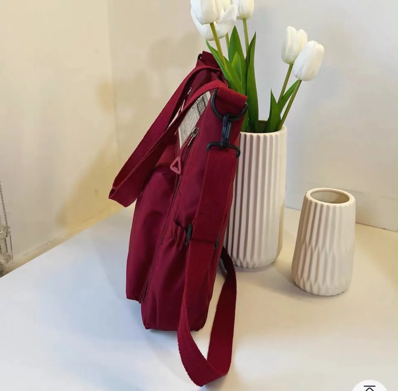 Buy Serivo Travel & Mother Care Bag - Maroon online in Pakistan - Serivo Handbags view 3