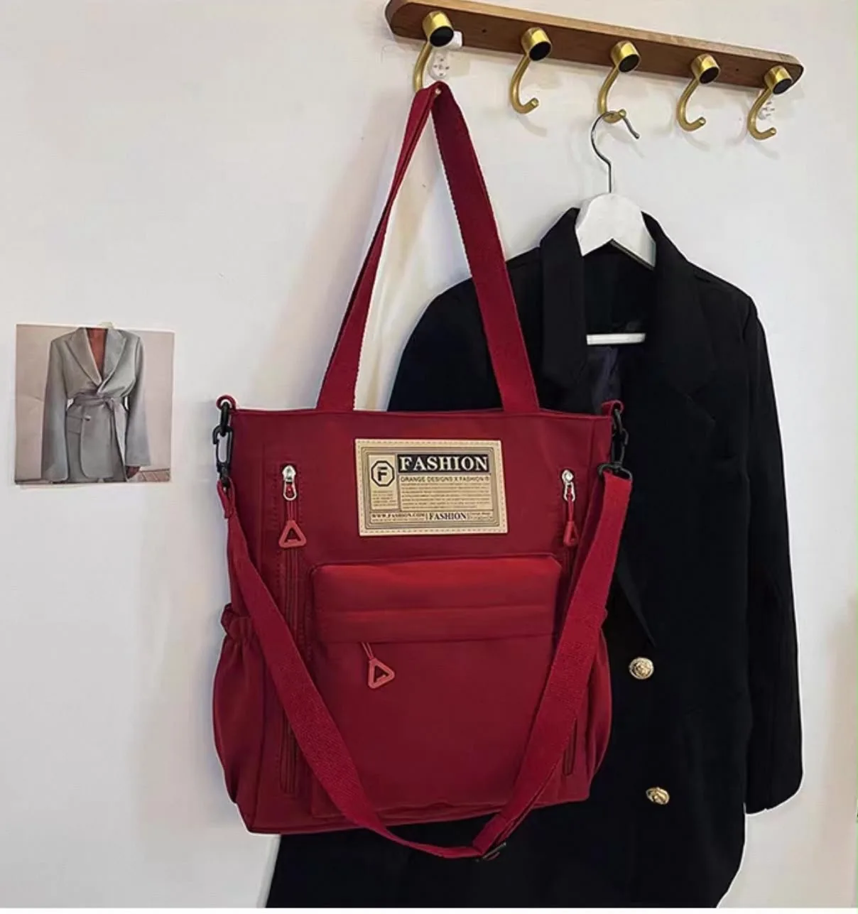 Buy Serivo Travel & Mother Care Bag - Maroon online in Pakistan - Serivo Handbags view 4