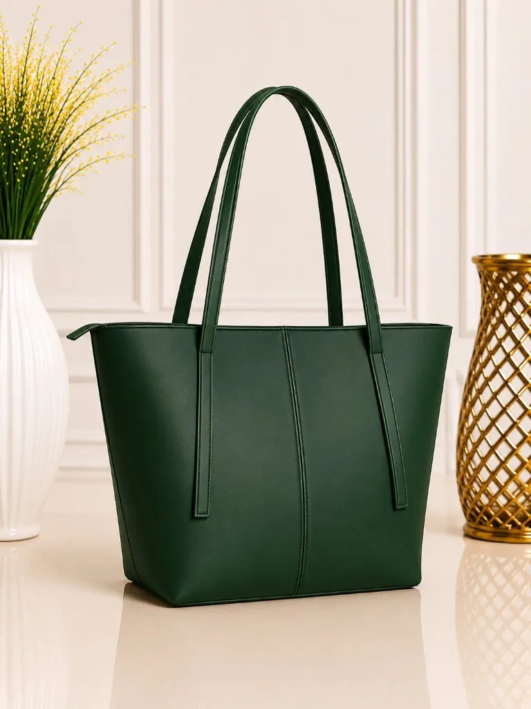 Buy Serivo Classic Tote Bag - Green online in Pakistan - Serivo Handbags